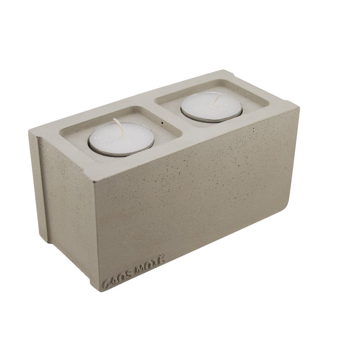 Mini Cinderblock Candle Holder – CAOS MOTĒ