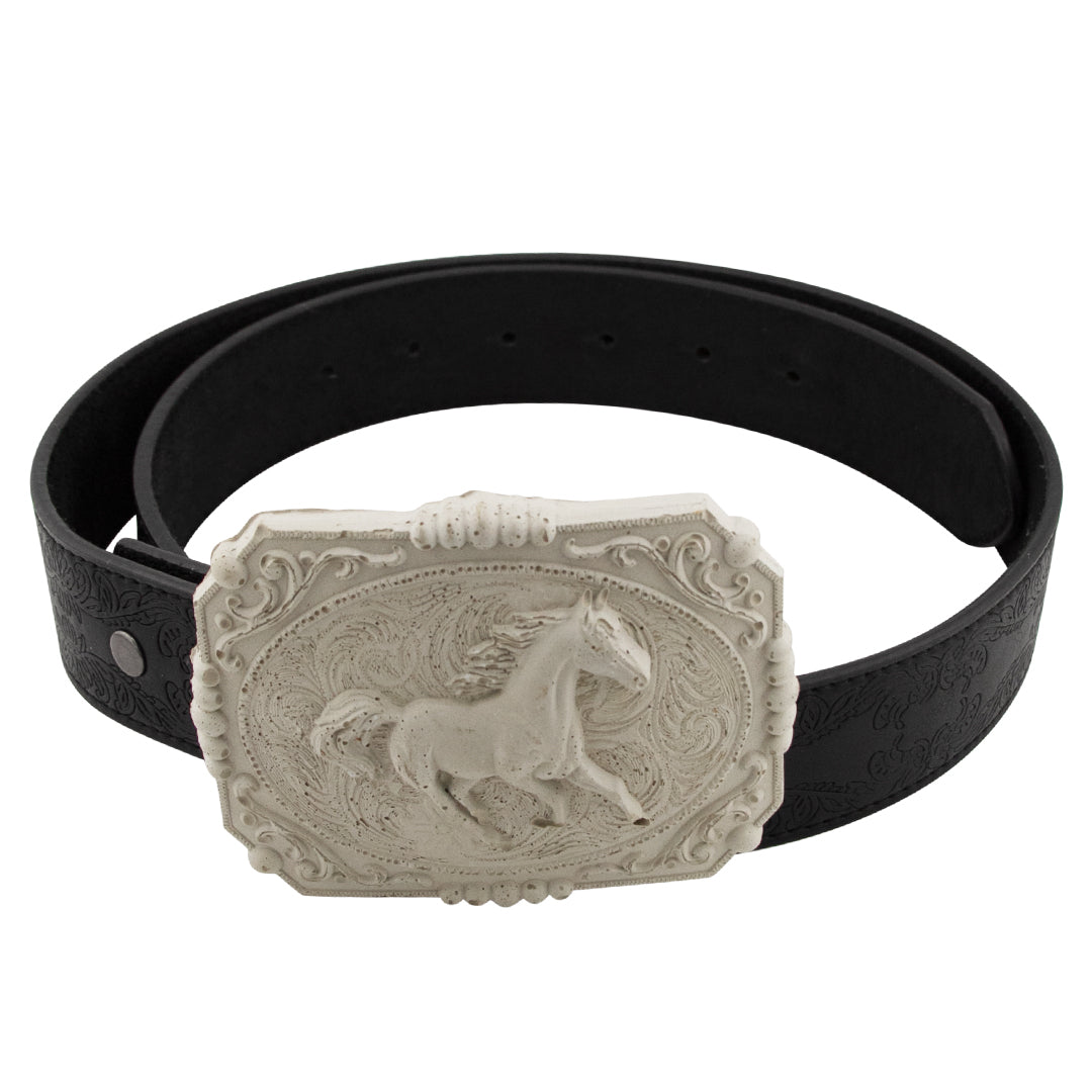 Concrete Cowboy Belt Buckle With Belt