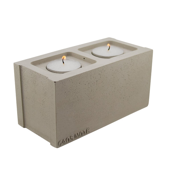 Mini Cinderblock Candle Holder