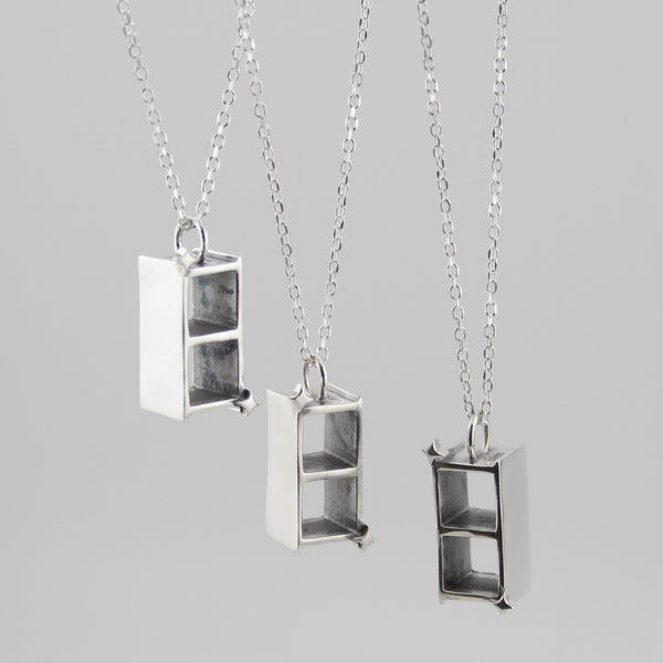 Cinder Block Sparkle Pendant