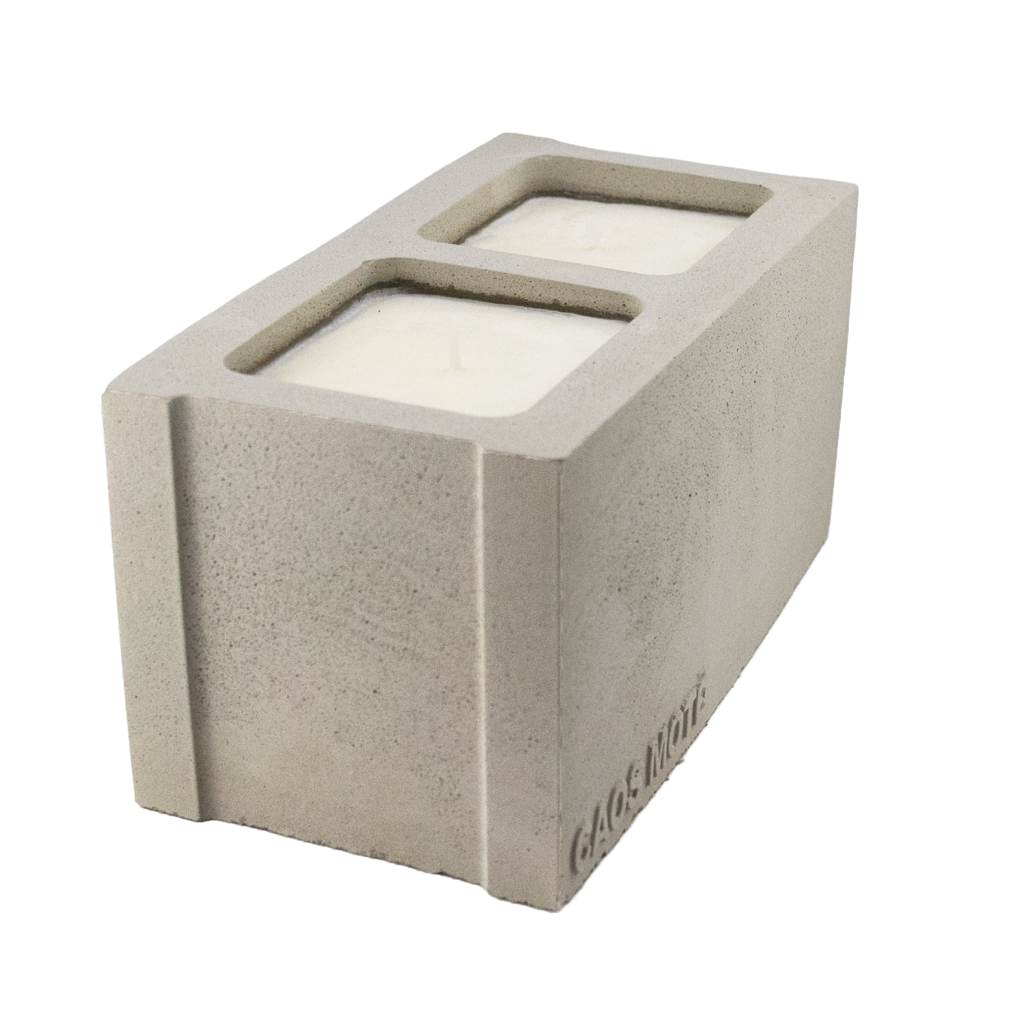 Mini Cinderblock Candle