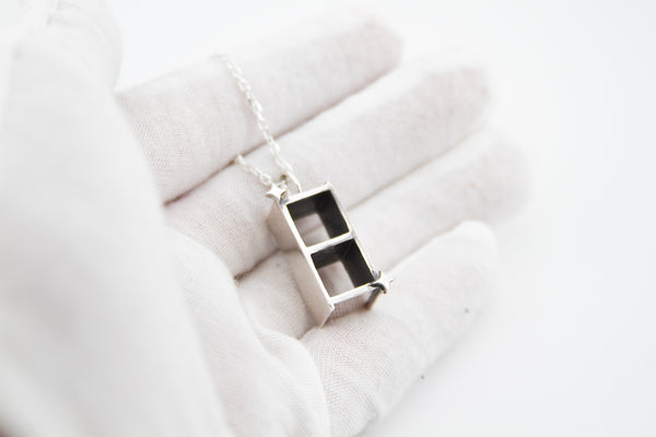 Cinder Block Sparkle Pendant