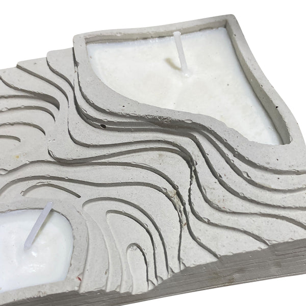 Topographic Double Candle
