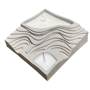 Topographic Double Candle