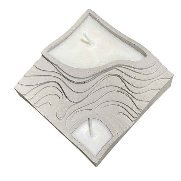 Topographic Double Candle