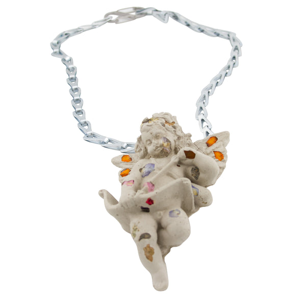 Grandma's Garden Flower Concrete Pendant Chain